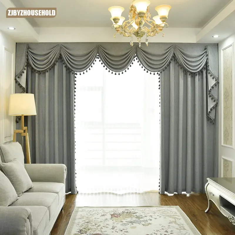 Upscale European Ultra Soft Velvet Shading Curtains for Living Dining Room Bedroom.