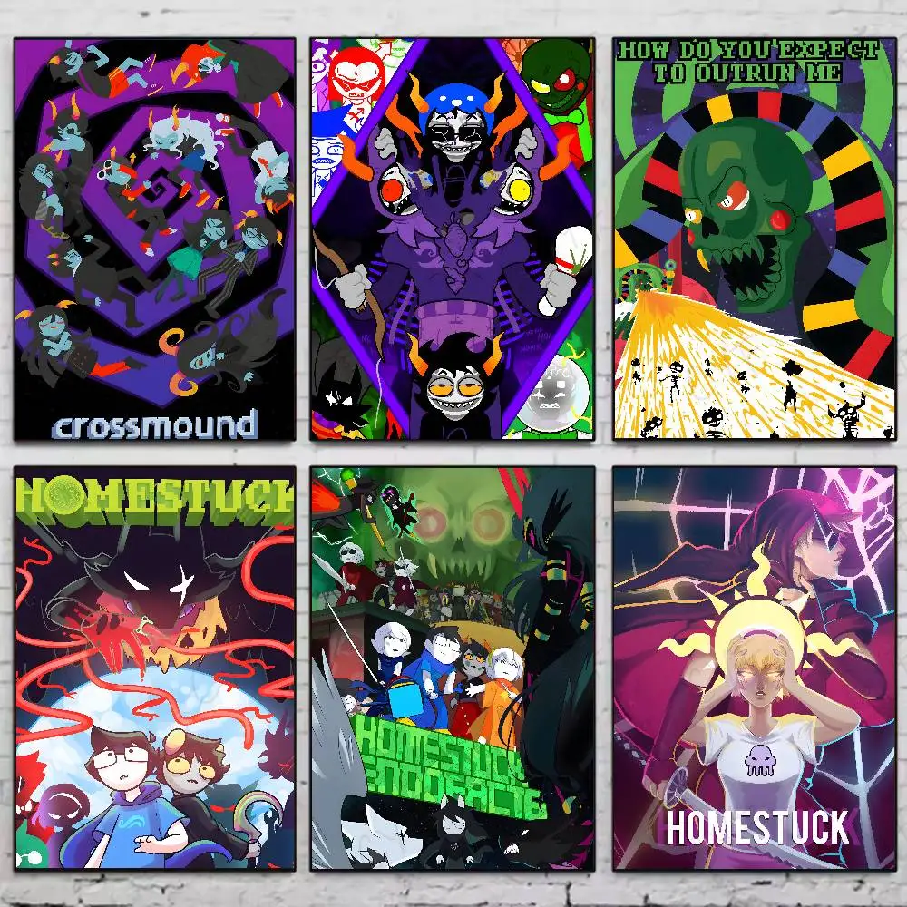 Popular Internet Anime H-Homestuck Poster High Quality Dorm Living Room Aesthetic Wall Decoration Painting Stickers Gift