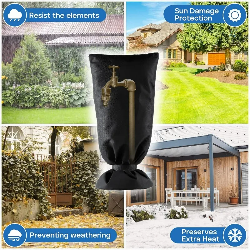 يغطي الصنبور في الهواء الطلق الشتاء تجميد حماية معزول الحنفية كم مقاوم للماء مكافحة الكراك حنفية حقيبة لحديقة ساحة السباكة