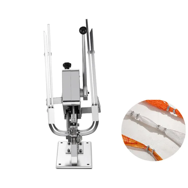 Manual Double Clipping Machine with Blade for Sausage Fruit Vegetable Tying Machine