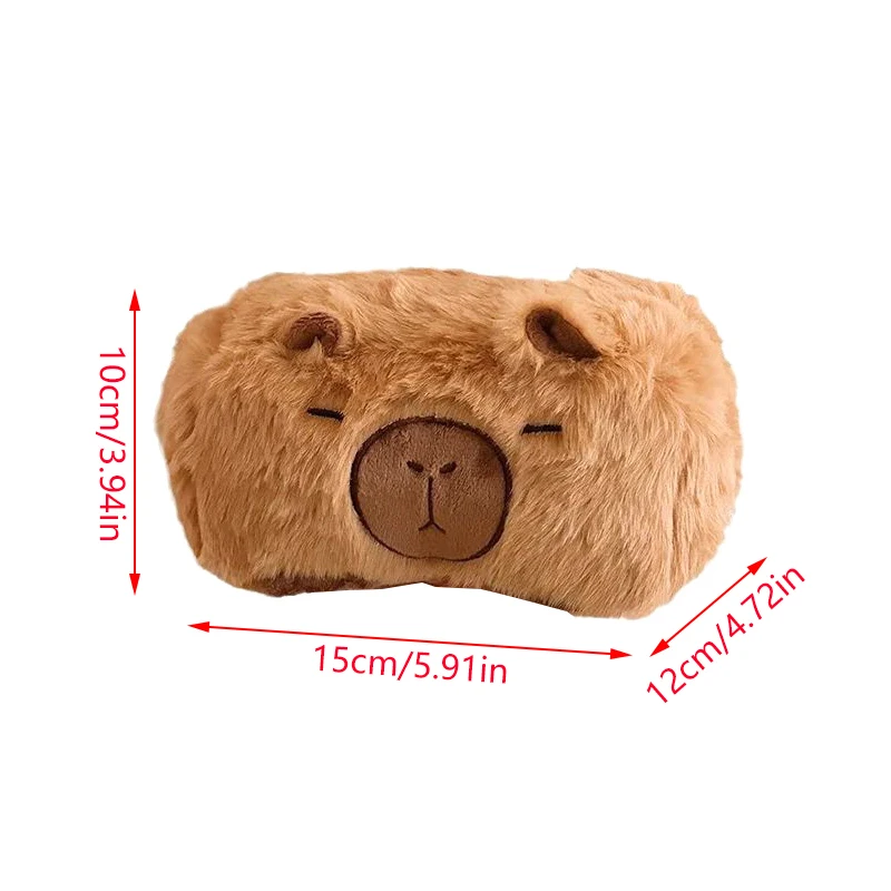Caixa de tecido capivara de pelúcia dos desenhos animados design criativo caixa de papel bonito decoração para casa para amigos aniversário presentes de natal