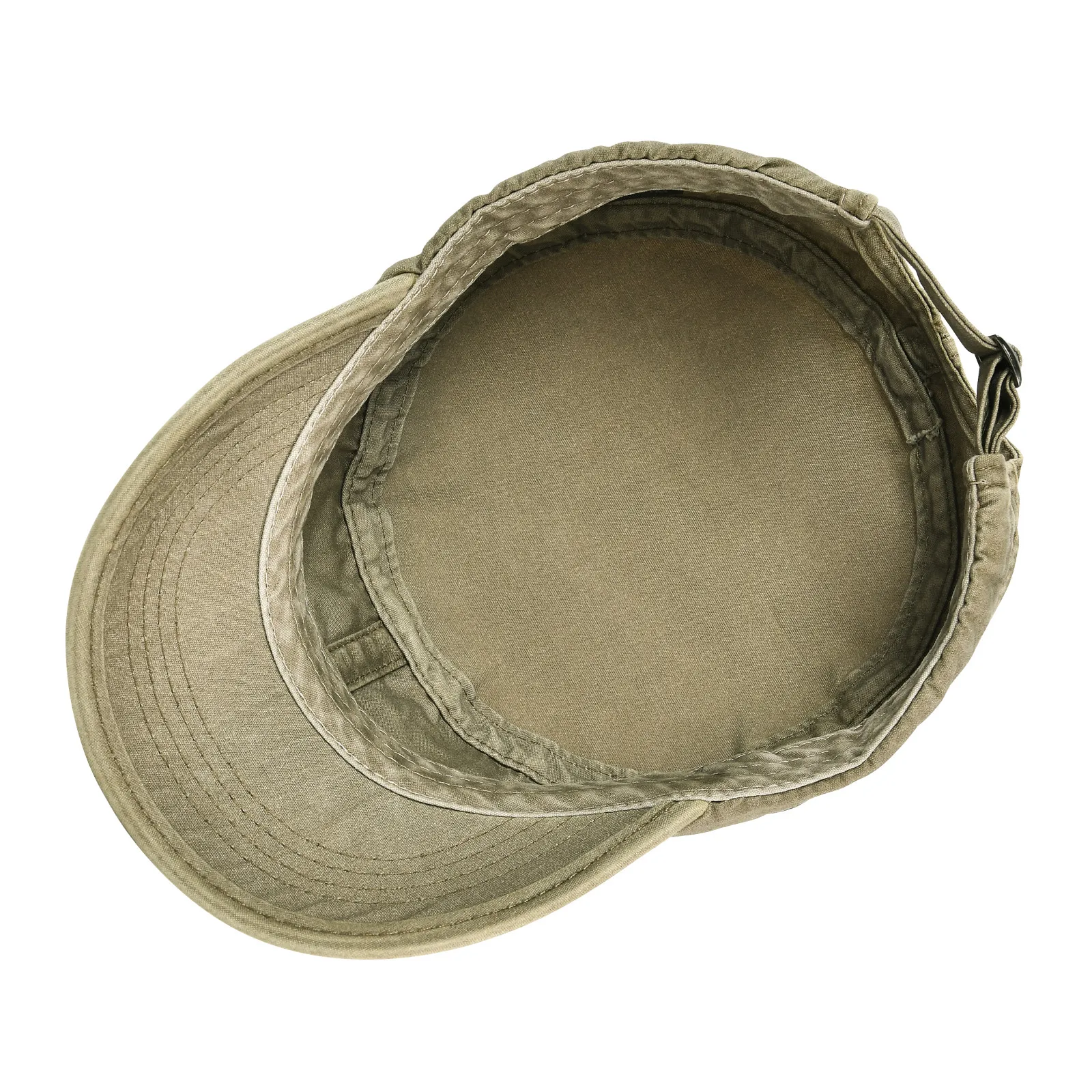 VOBOOM Summer Military Cap Spring Men Women Washed Cotton Fashion Design Flat Baseball Cap Top Army Hat with Air Hole Adjustable