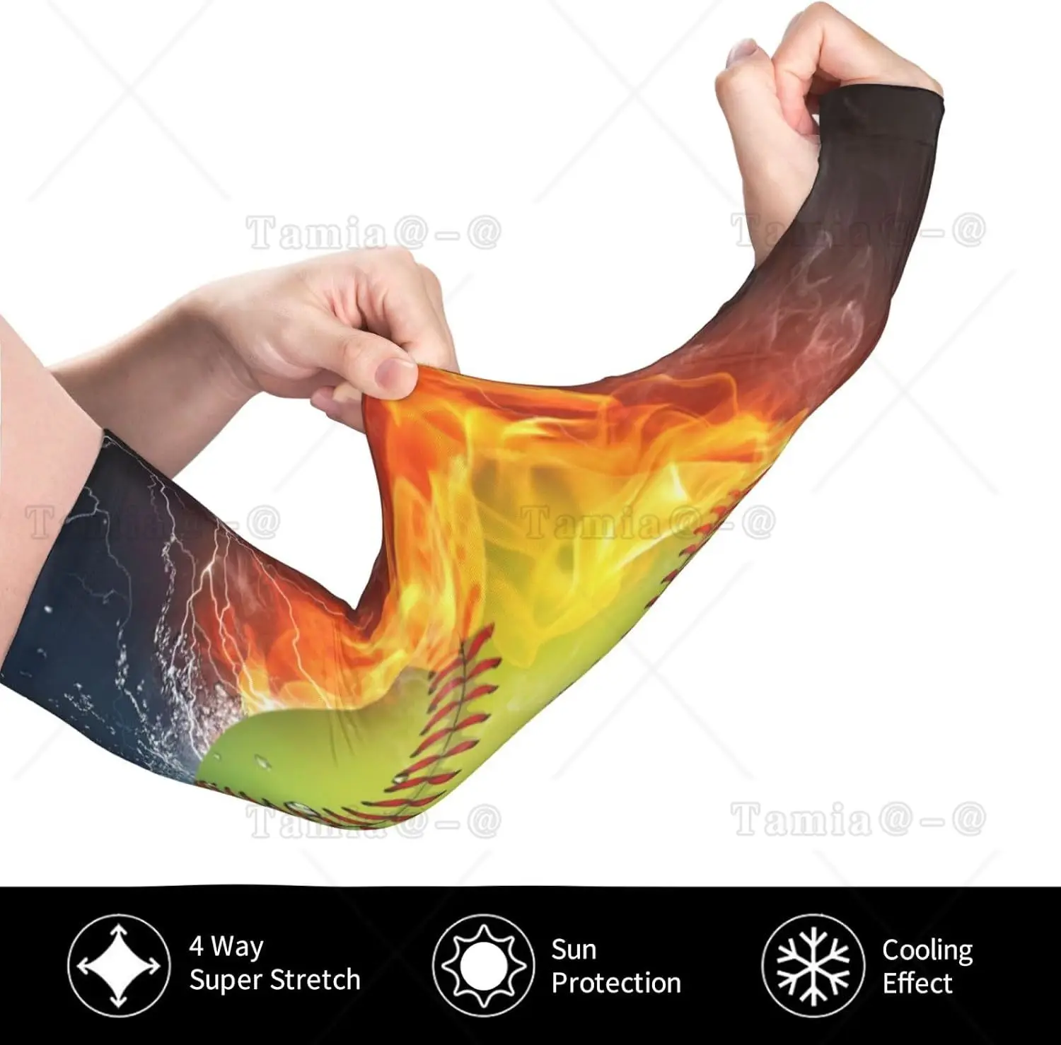 Basketball Football Baseball Rugby Arm Sleeves Uv Protection Sun Unisex Sport Ice Silk Sleeves