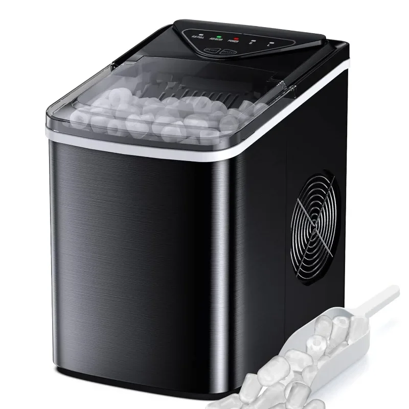 

FZF Ice Makers Countertop, Self-Cleaning Function, Portable Electric Ice Cube Maker Machine, 9 Ice Ready in 6 Mins, 26lbs 24Hrs