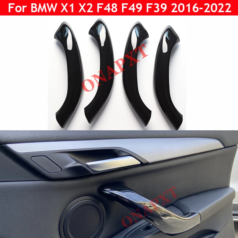 Car Left Right Interior Door Pull Handle For BMW X1 X2 F48 F49 F39 2016-2020 Outer Cover Trim Replacement