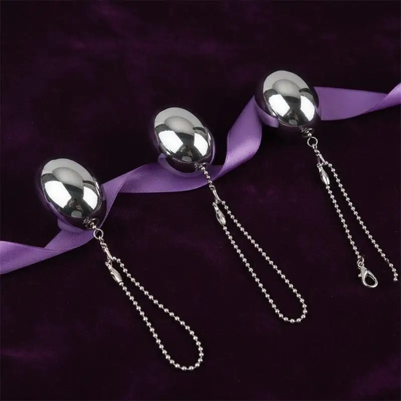 Stainless Steel Big Anal Balls Butt Plug Prostate Beads Male Masturbator Dilator Egg Female Plug - Metal Anal Toys for Men Women view 2
