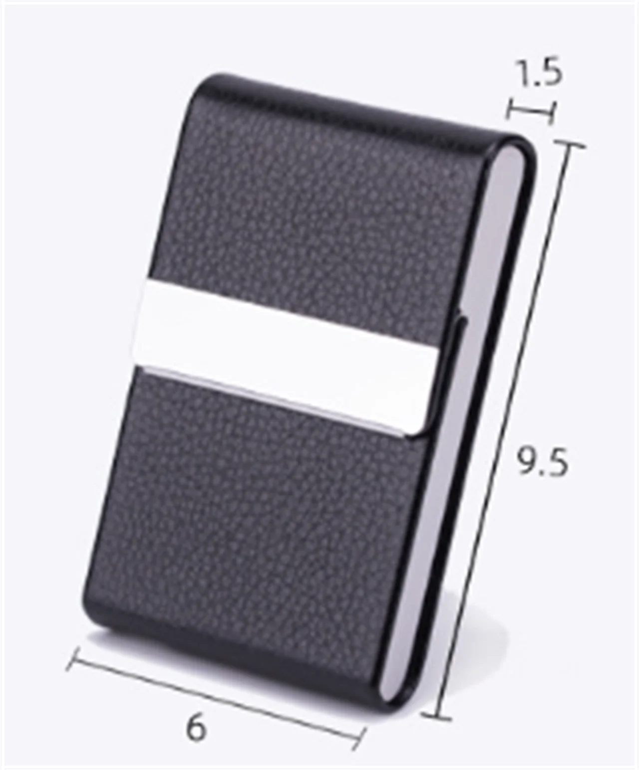 HOMEFISH Diebstahlsichere Mini-Kartenhülle mit Abdeckung, Neuer Modischer Unisex-Halter für Kredit-, Ausweis- & Smartcards – Detail 1