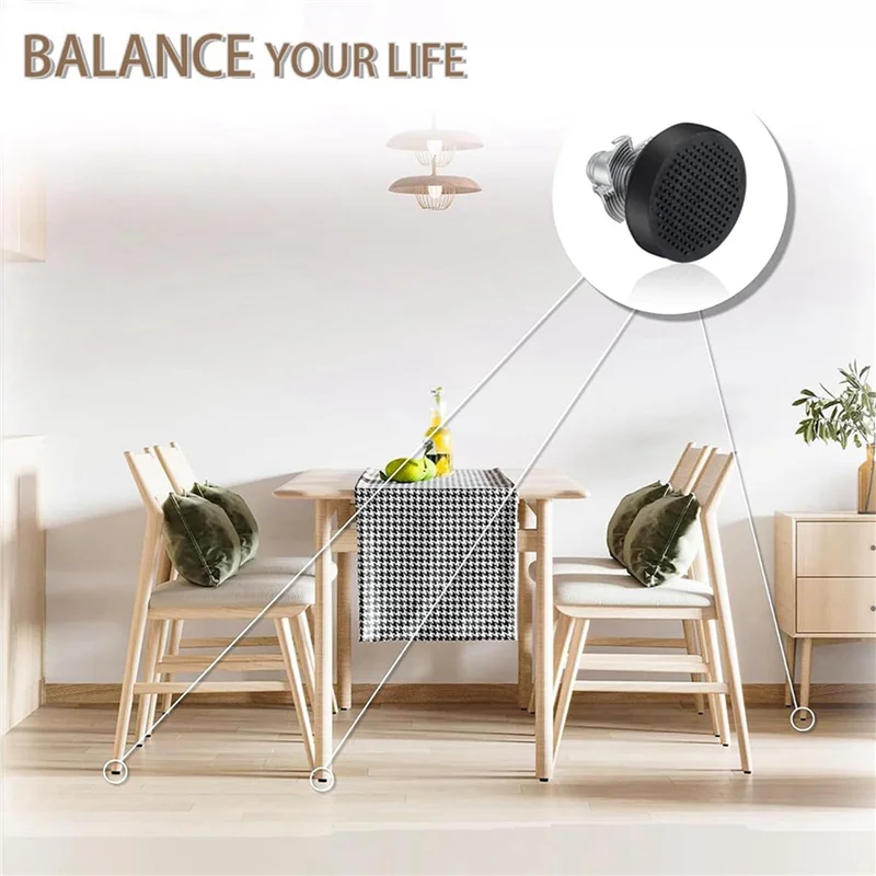AB11-160 PCS M6 Thread Adjustable Furniture Levelers Screw In Chair Feet Adjustable Furniture Feet Leg Levelers