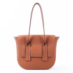 Big One Shoulder Bag Female Genuine Cowhide Leather Half Moon Shaped Tote Shopping Cover Italian Handmade Luxury Ladies