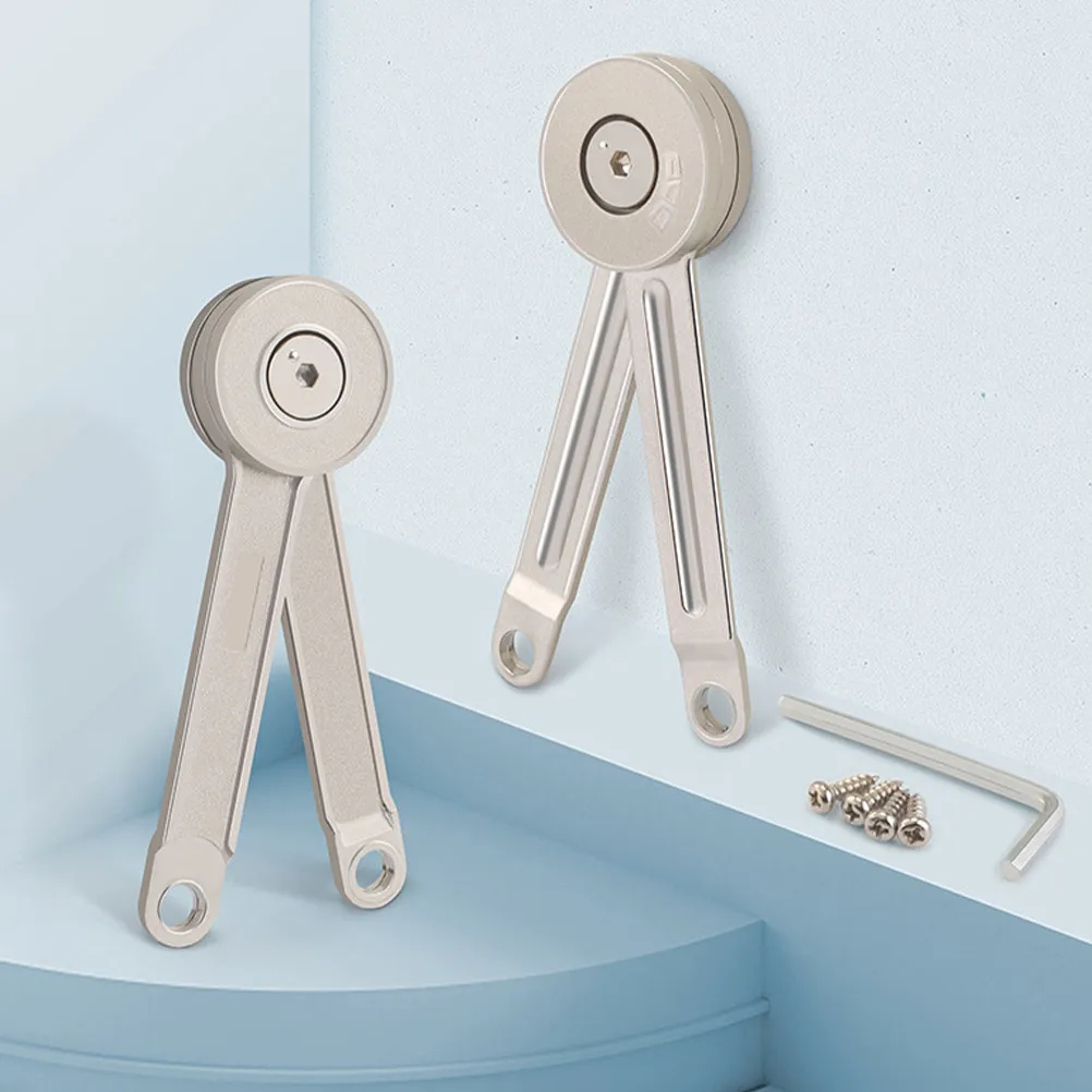 1Set Heavy Duty Metal Retractable Cabinet Rod for Outdoor Use Adjustable Foldable Lid Support Hinge for Chest Wardrobe Kitchen