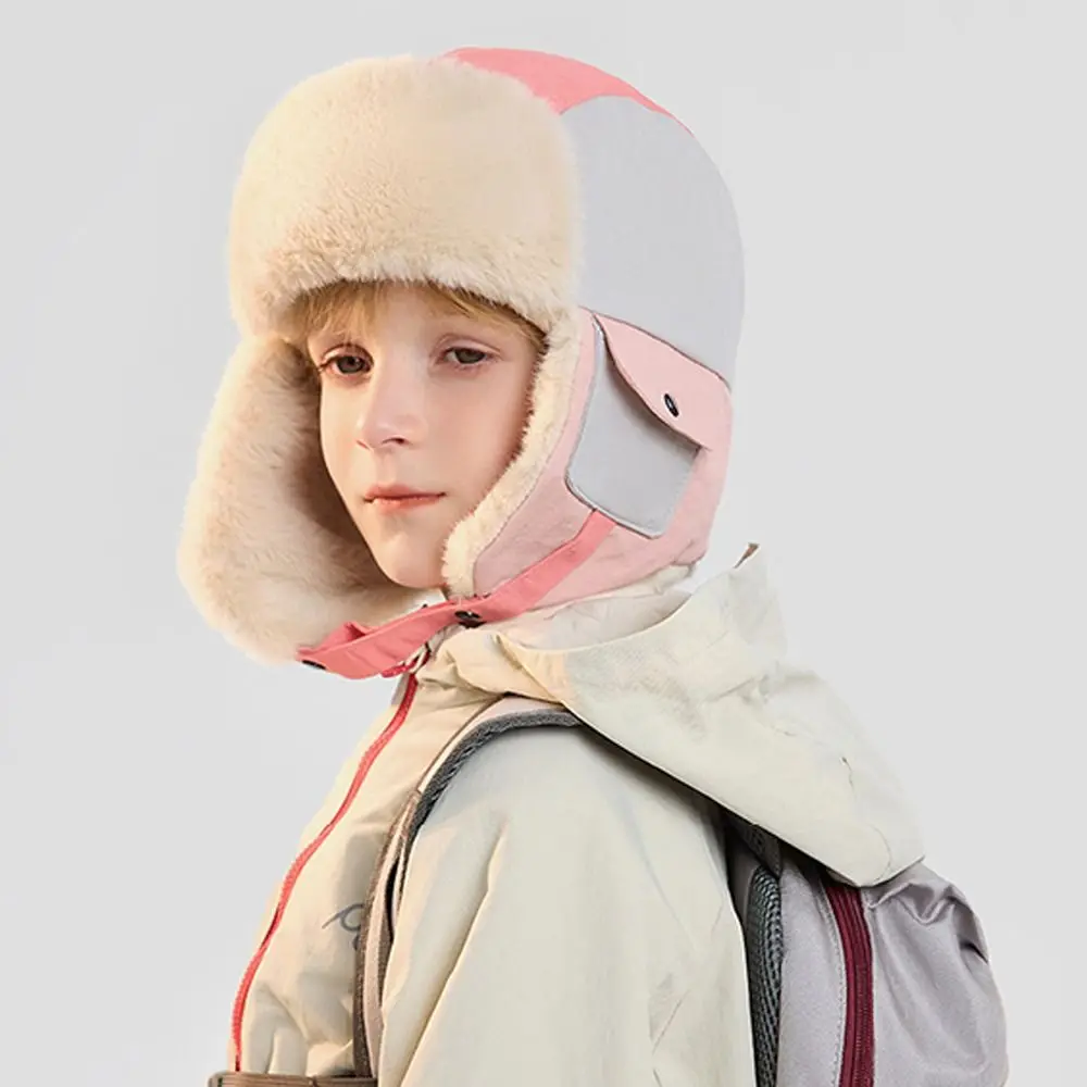 

Модные теплые детские зимние шапки, утепленная шапка-ушанка, морозостойкая ветрозащитная лыжная шапка