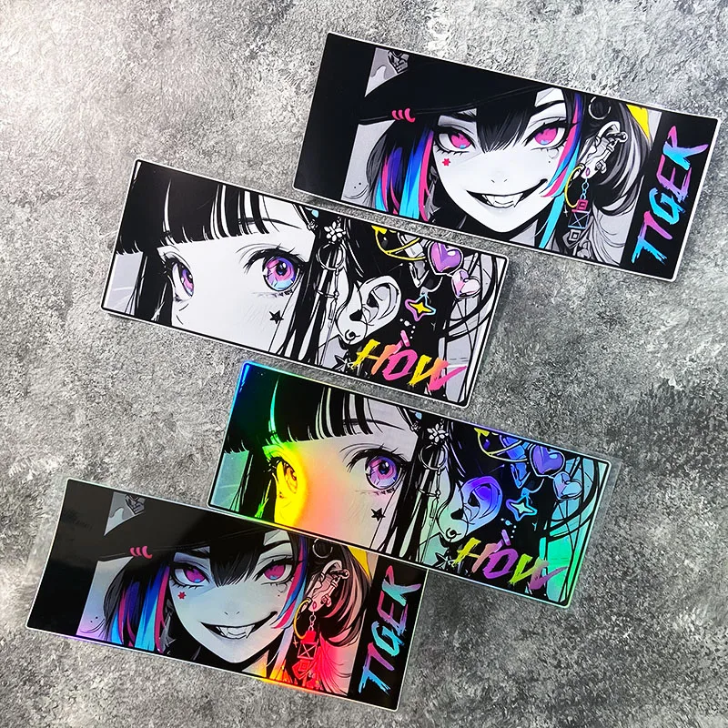

1PC Anime Girl Motorcycle Sticker Waterproof for Motorbike Fuel Tank Side Panel Car Rear Bumper Window Decoration Vinyl Decal