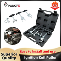 Podofo Ignition Coil Puller 4PCs Spark Plug Puller Socket Set for VAG Volkswagen T5 Audi T10095A T10166 T40039 T10094A