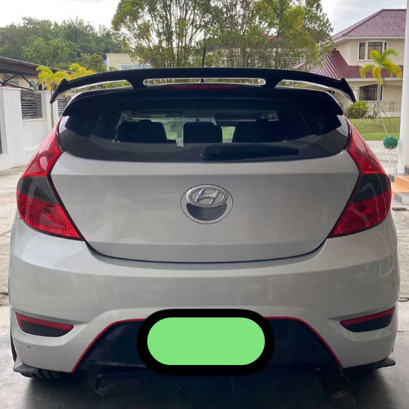 Fit Hyundai Accent HB Spiler Rear Roof Wing Body Kit Accessories