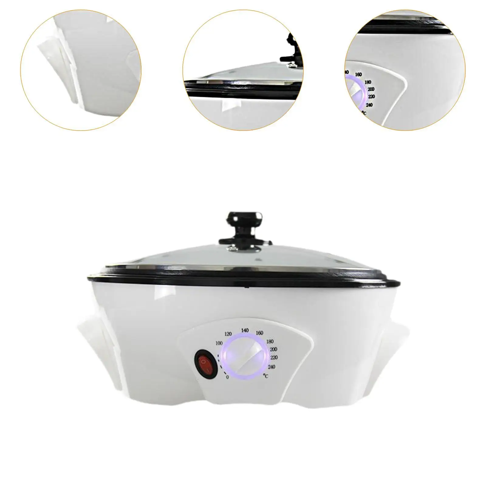 Torrador de café doméstico torrador de grãos de café para assar pipoca café