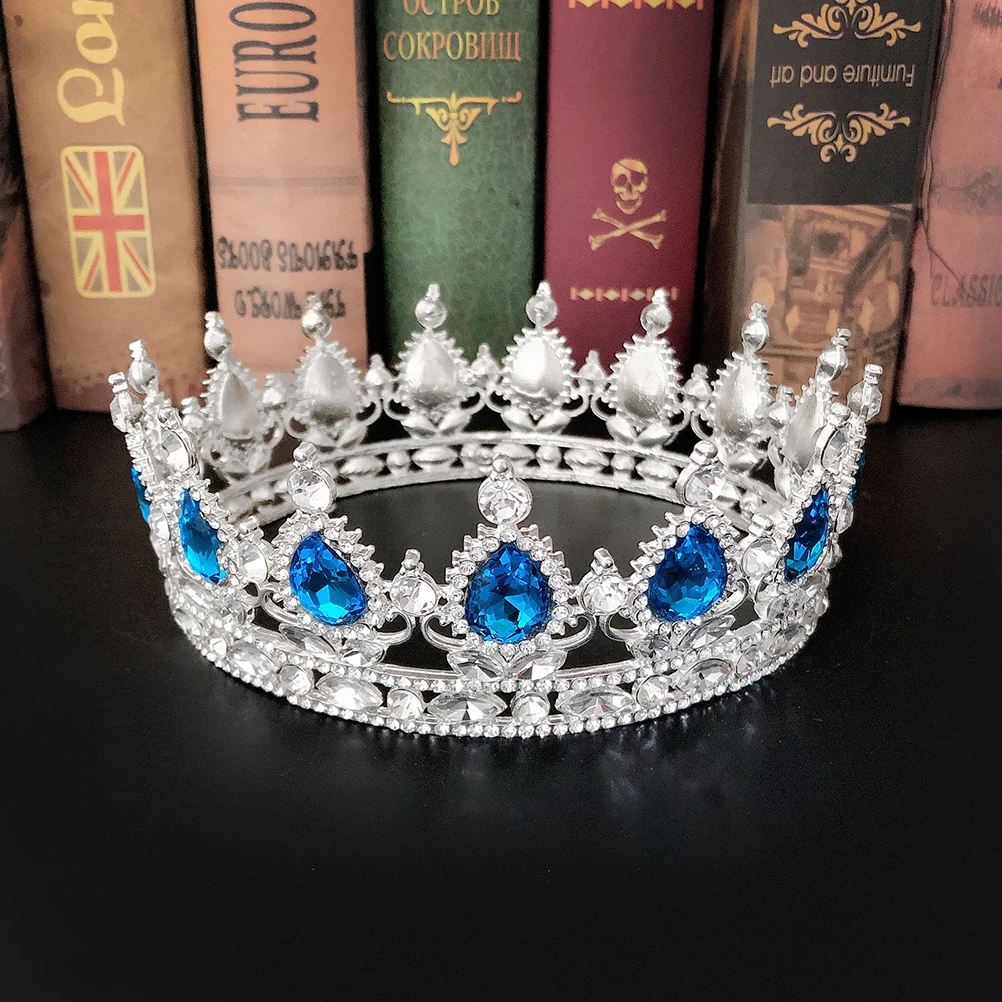

Bride Crown Wedding Headdress Rhinestones Bridal Tiara Damenkrone Hair Accessories Fashion Headwear Prom Dress Accessories