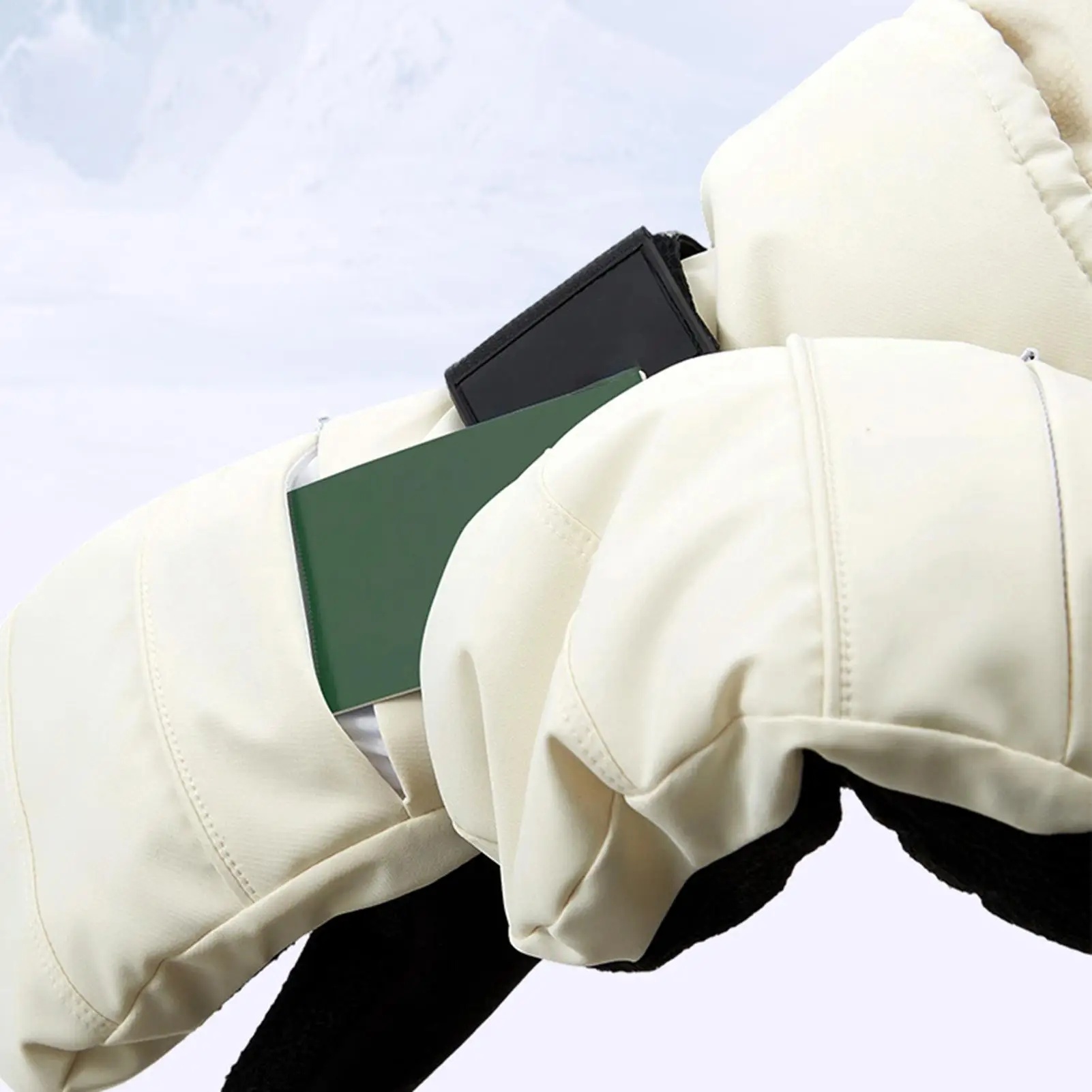 

Ski Gloves Touchscreen Warm Mittens With Wrist Guard Fleece Lined Riding Gloves For Men Winter Motorcycle Ski Cold Weather Snow