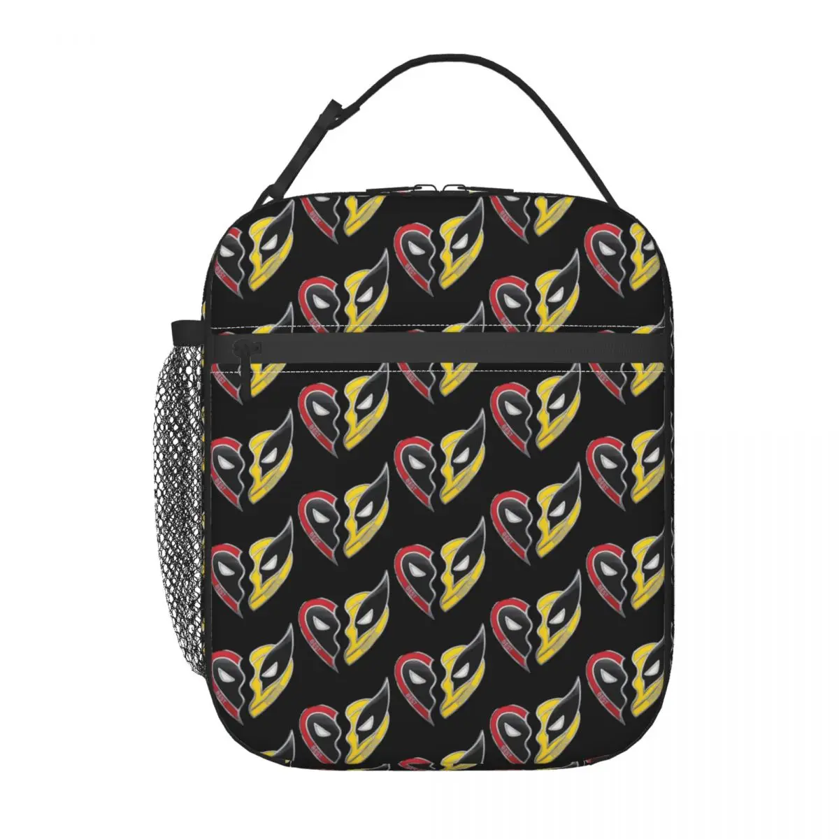 

Custom Deadpool & Wolverine Friend Charms Insulated Lunch Bag for Cooler Thermal Bento Box Work School Travel Portable Tote Bags