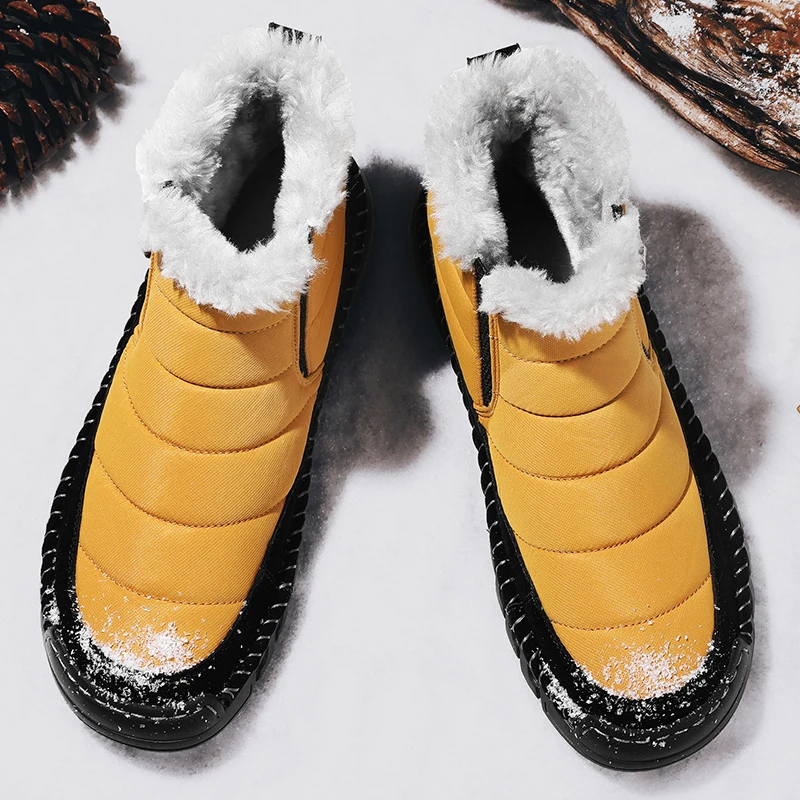 

Men 46 Size Outdoor Zhongbang Classic Snow Boots Thick Sole Stronger Anti Slip Casual Couple Warm Cotton Boots