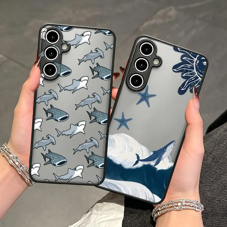 Case for Samsung Galaxy A53 A16 A15 A56 A55 A52S A72 A14 A23 A34 A36 A37 A17 A52 A73 A57 A54 Phone Cover Whale Shark Hammerhead