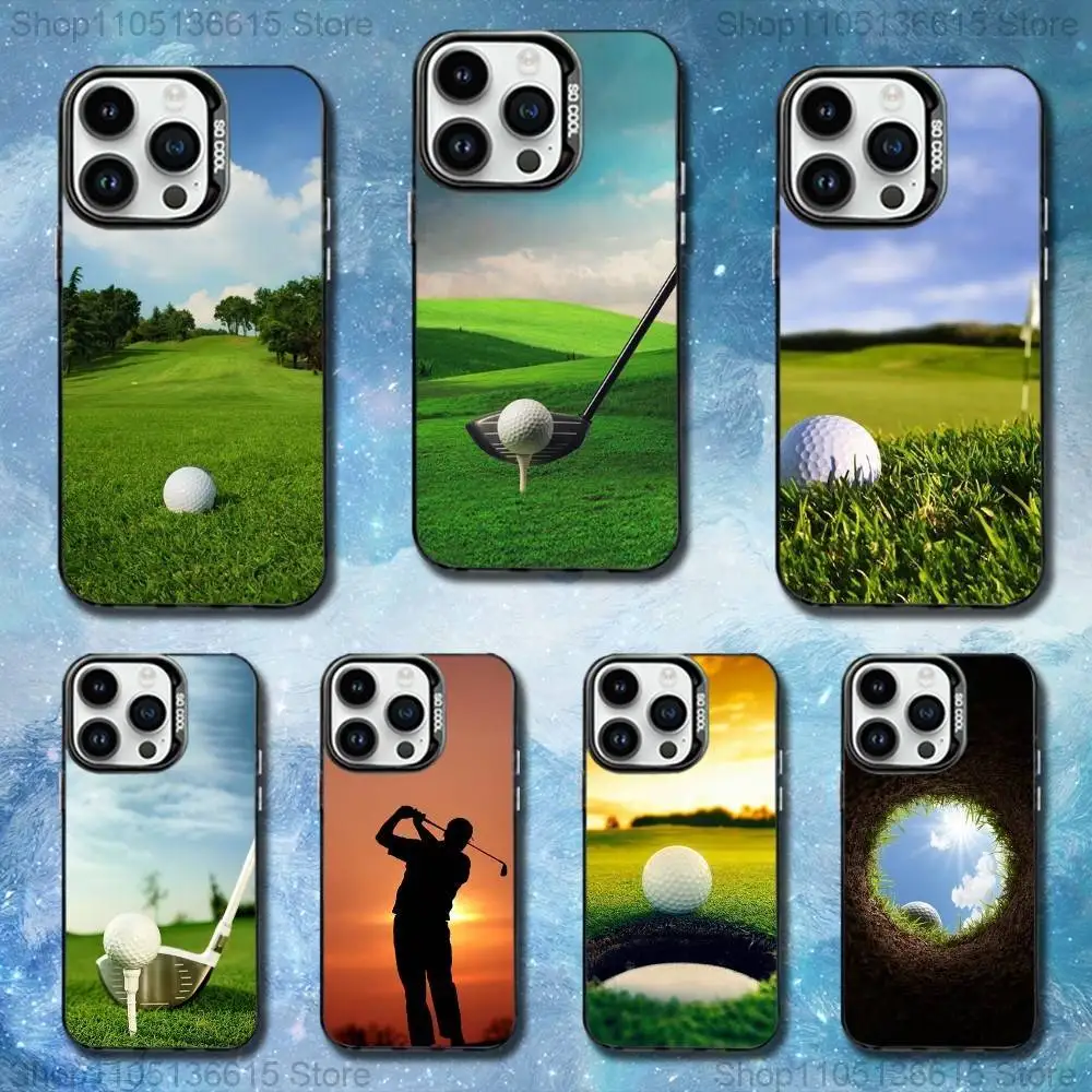 

Sport Golf Ball Phone Case For iPhone 11,12,13,16,14,15,Mini,Pro,XS,MAX Black Matte Shockproof Cover