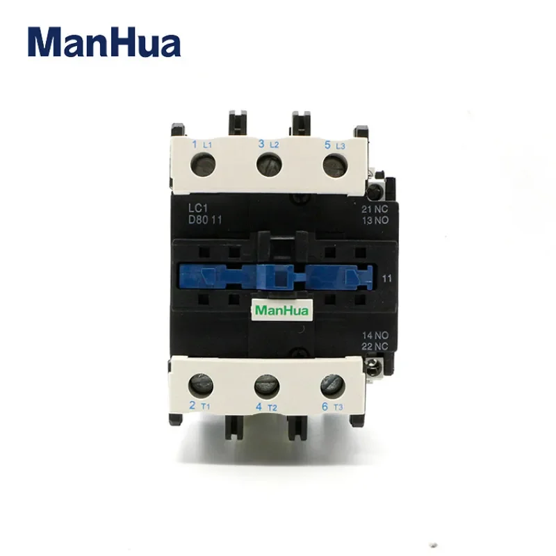 ManHua LC1-D80 AC Three-phase Contactor 220VAC Magnetic Contactor For Electrical Elevator