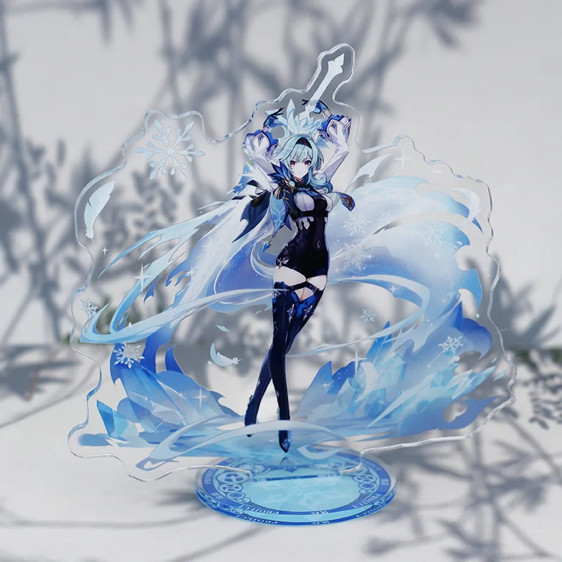 Anime Figure Genshin Impact Diluc Venti Klee Zhongli Cosplay Acrylic Stand Model Plate Desk Decor Standing Sign figures Gift New