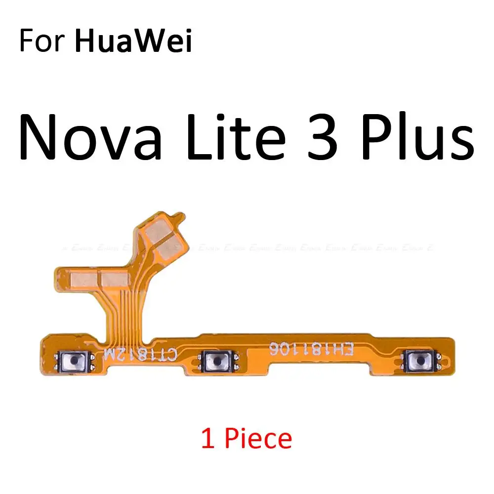 Tombol Volume tombol ON OFF kunci senyap daya Kabel Flex senyap untuk bagian HuaWei Nova 8 7i 7 Pro SE 5T Lite 3 Plus