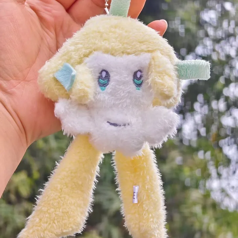 9cm Leuchtender Jirachi Plüsch-Schlüsselanhänger, Niedliches Wunsch-Stofftier, Nachtlicht, Wunschstern-Hängeornament, Puppe, Geburtstagsgeschenk