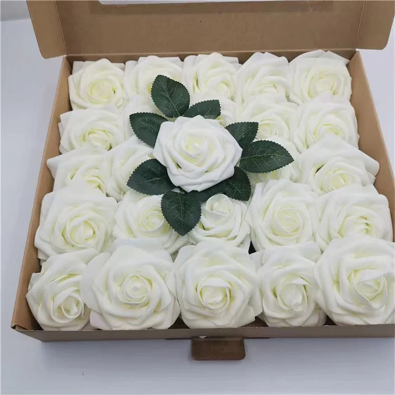 Cross border European style gift box with simulated roses,  home floral decoration, flowers, birthday gifts, Chris,27*25*5