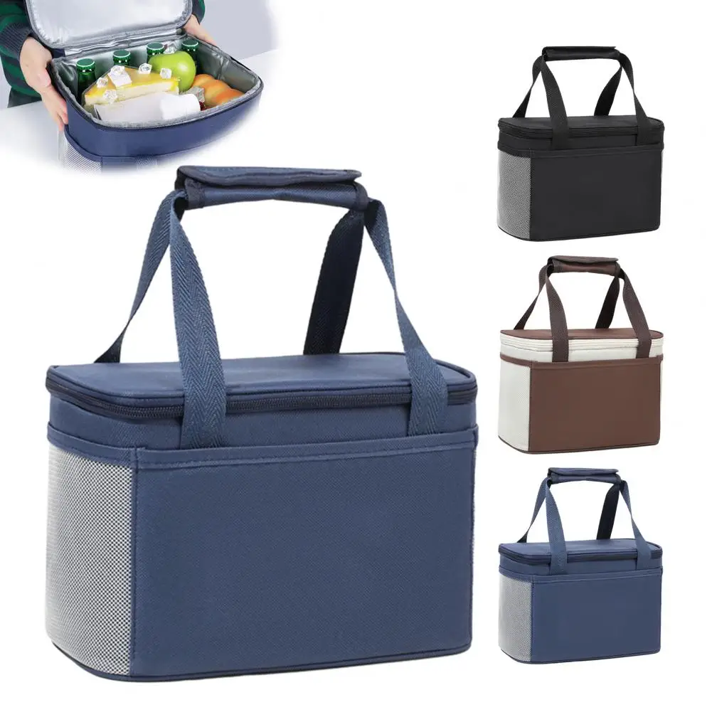 Large Capacity Insulated Lunch Bag,Thick Aluminum Foil Cooler Bag , Durable Oxford Bento Carrier for Office And School