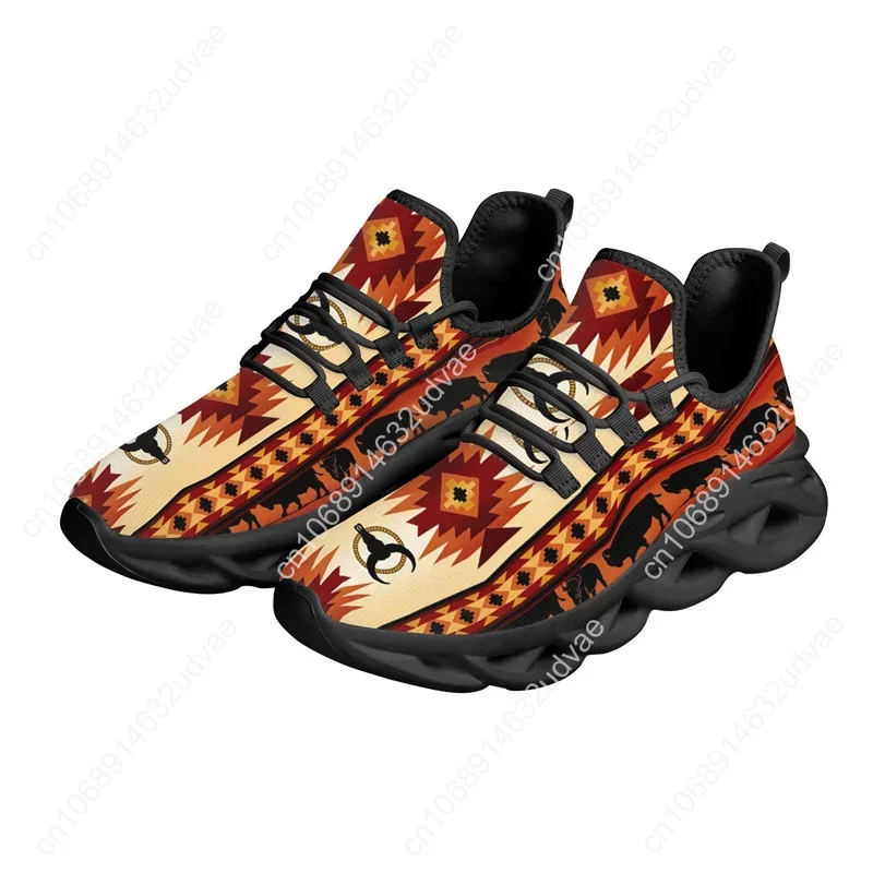 America Retro Women's Casual Running Shoes Breathable Graffiti Print Ladies Vulcanized Shoes Outdoor Chunky Zapatos Para Mujeres