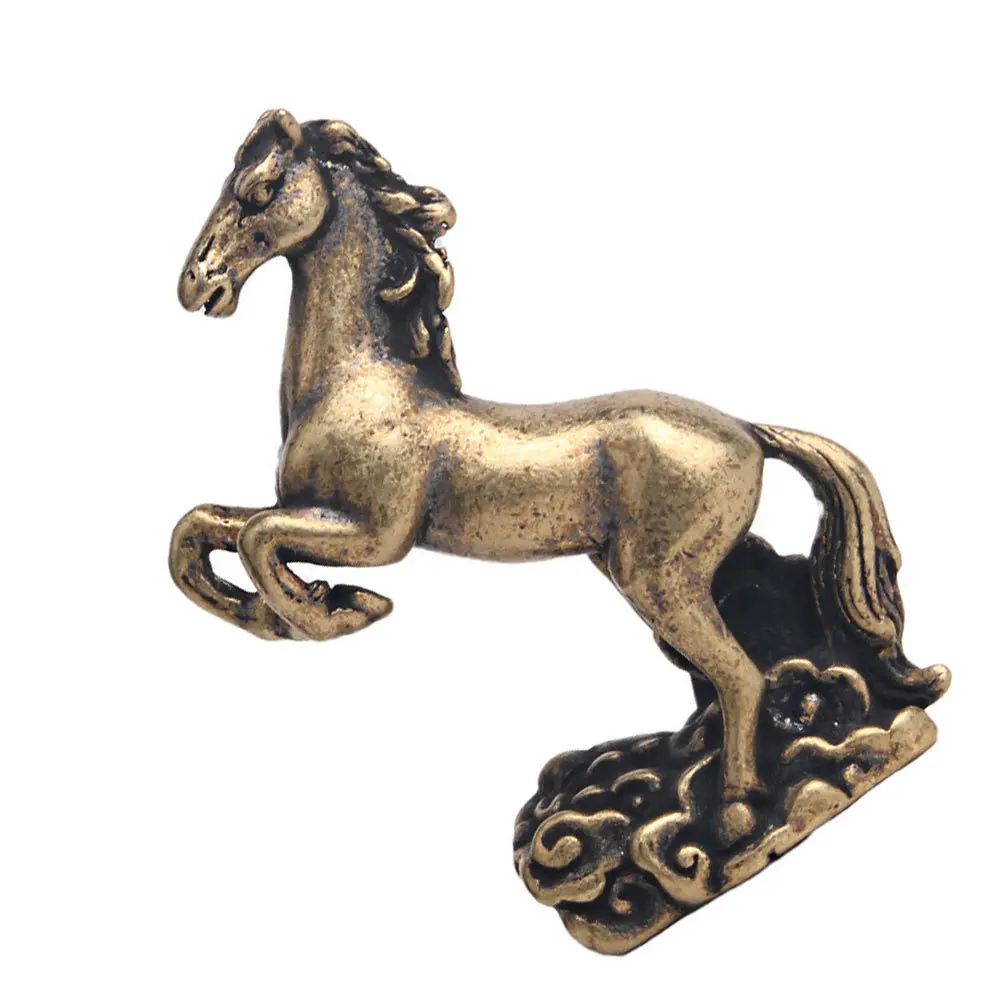 

1Pcs Auspicious Clouds Pet Vintage Brass Handicraft Exquisite Desktop Decor Unique Home Adornment Style