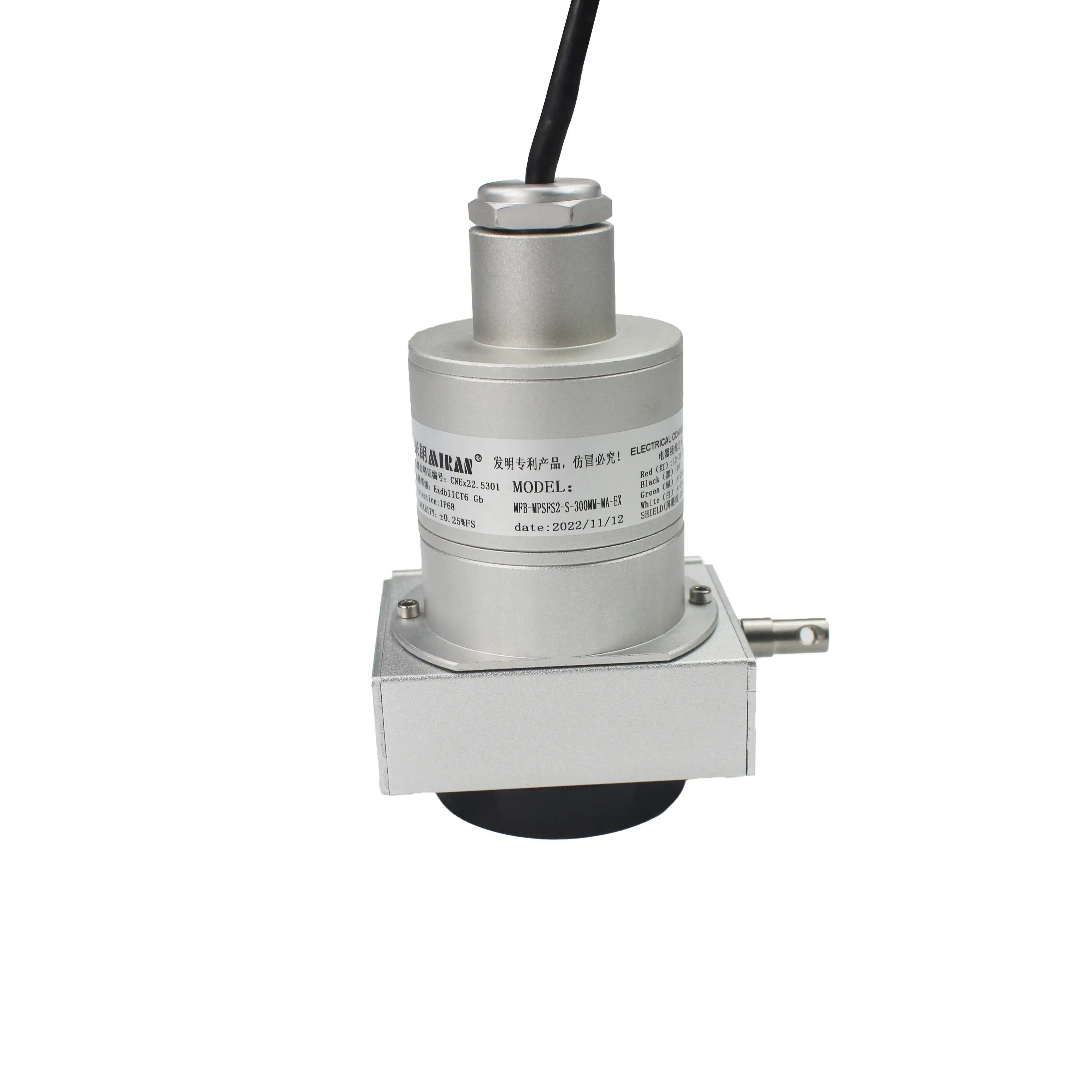 Miran Explosionproof Draw Wire Sensor MFB-MPSFS2-S-EX Draw Wire Potentiometer Ruler 4-20mA Output