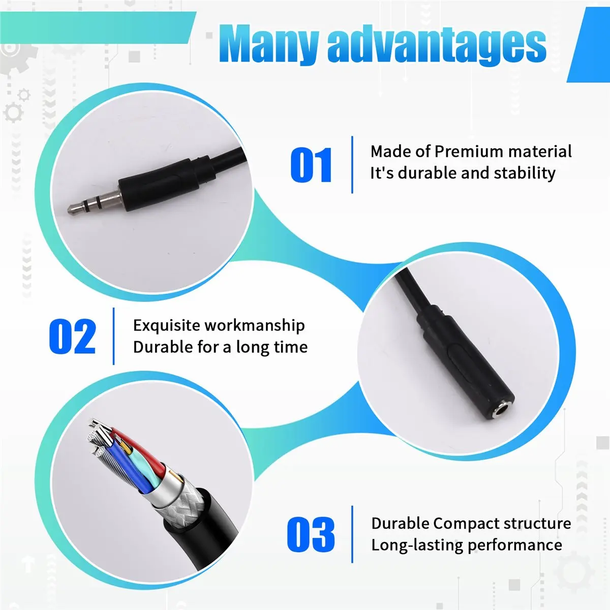 Dynamic 3.5mm AUX Noise Filter Ground Loop Isolator for Car Audio/Home Stereo System Headphone Hum Eliminator Plug & Play