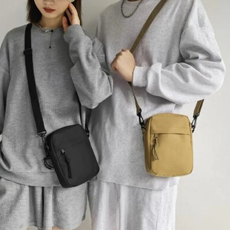 Sac à bandoulière en toile pour femme, sac à main initié par Oxford, sac à main solide coréen, sac de téléphone étudiant, sacs de shopping simples, sac à main tendance, 2024