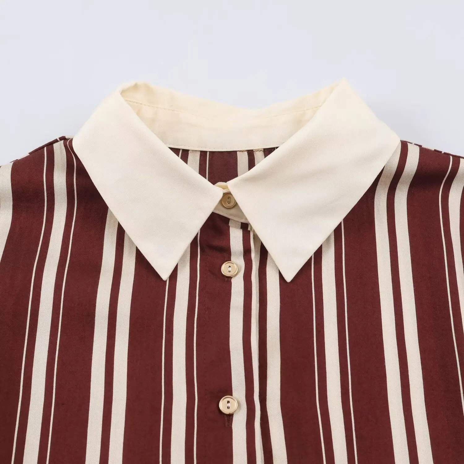 Fashionable Striped Midi Dress with Belt Autumn New Arrival Women's Clothing JNLEAOG Long Sleeve Polyester Fiber Casual Scene
