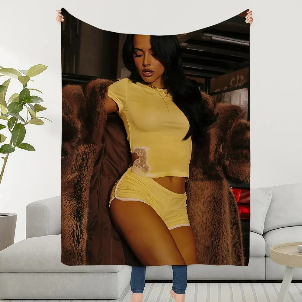 B-BeckyS G Marathon Blanket Throw Super Cosy Plush Living Room Sofa Couch Childish Birthday Gifts