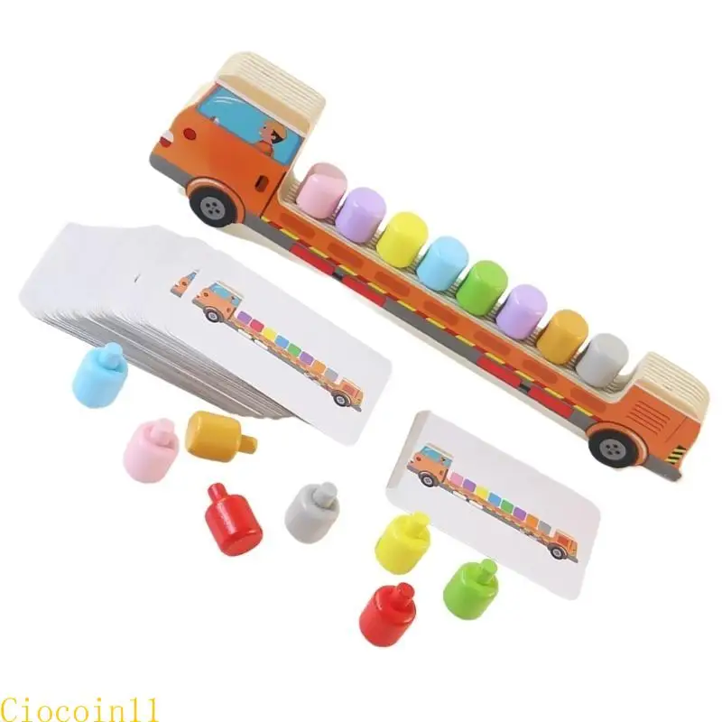 Y1ub Cartoon Farbpaarung Logisches Denken Spielzeug für Kleinkind Early Learning Education