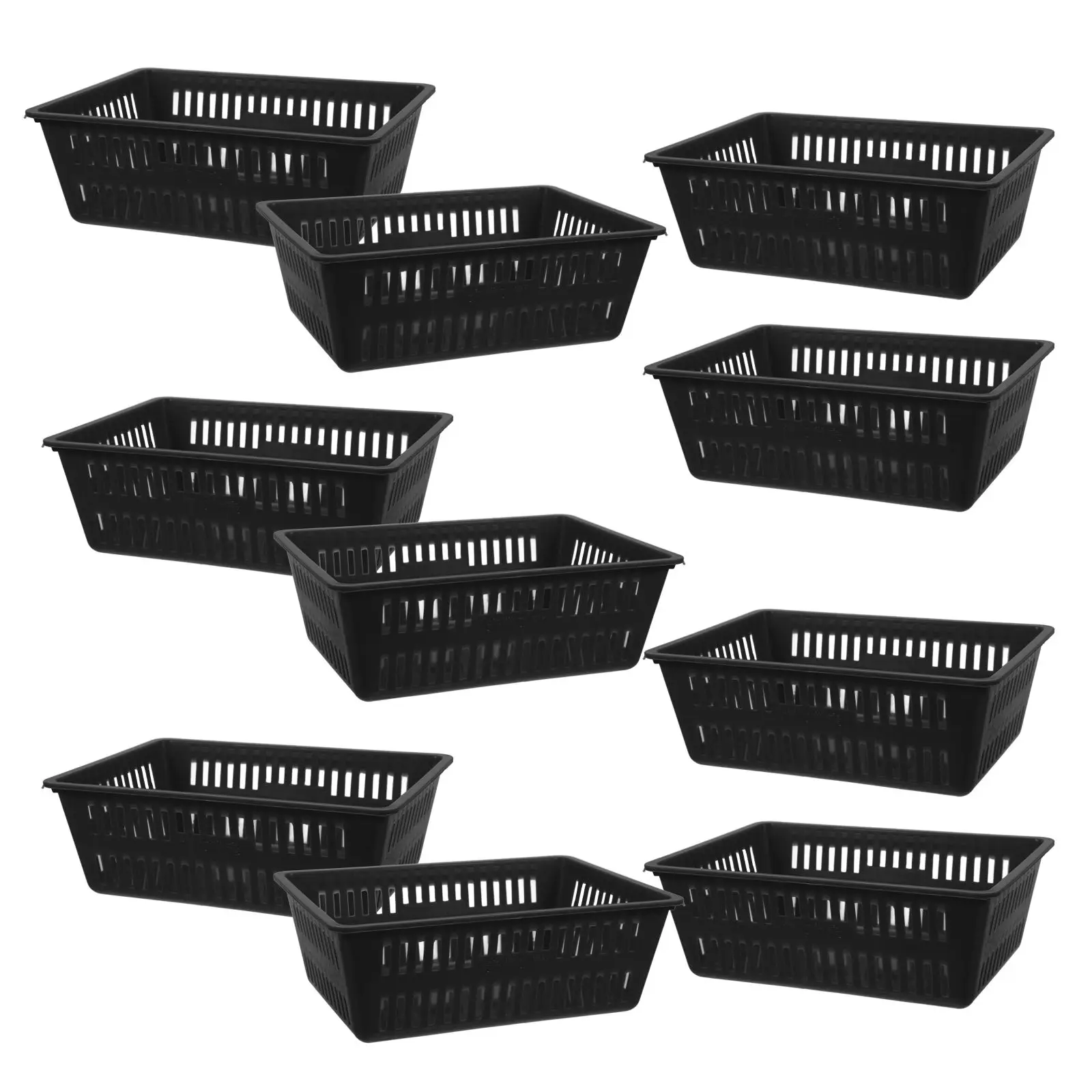 

10PCS Game Machine Coin Basket Plastic Bins for Classroom Storage Game Coin Baskets Kitchen Shelves Baskets Organizer Sturdy