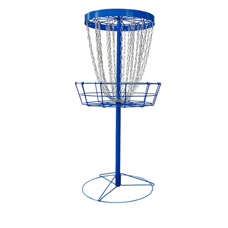 Outdoor Frisbee Rack Camping Team Building Competitive Frisbee Basket 24 Chain Iron Rack