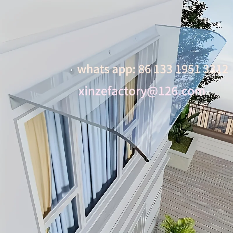 

Customizable Plastic awnings and door canopies, home decoration items, for gardens, courtyards and outdoor use rain cover