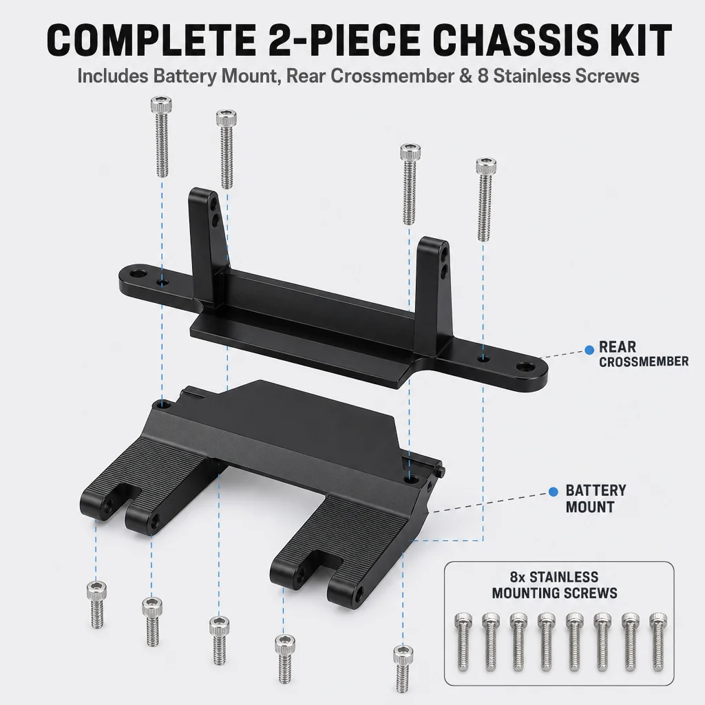 Tumee Hobby 1/24 RC Crawler Body Shell Connector Fixing Mount Set Easy Install Upgrade Replacement Parts for RC Model Cars
