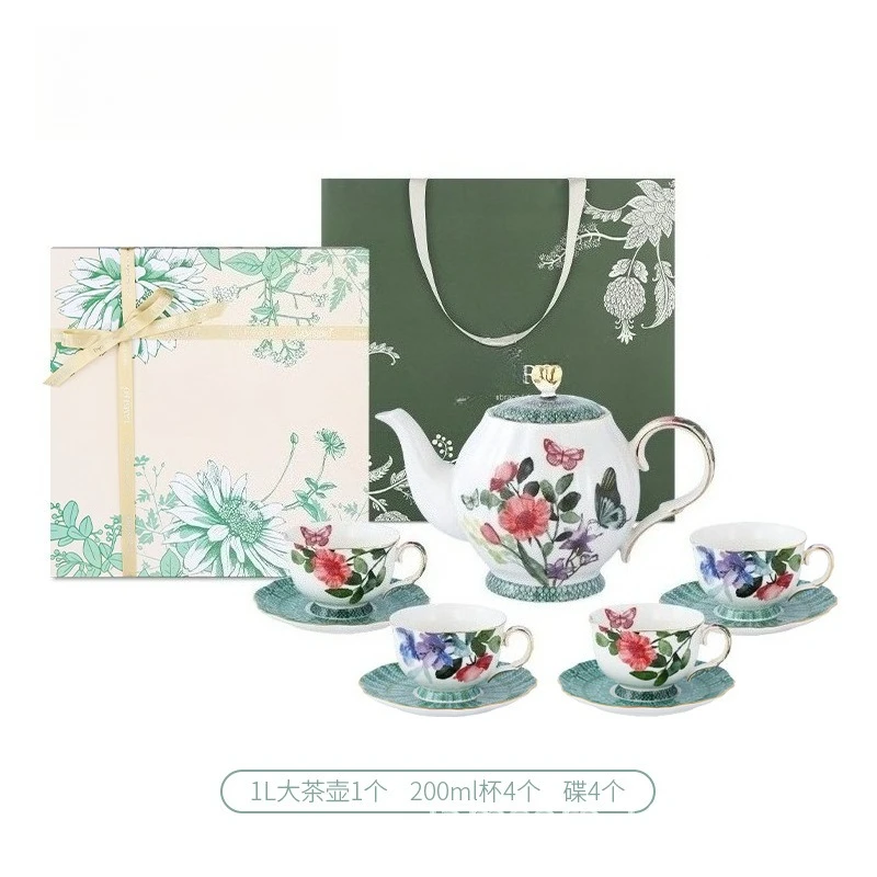 Dream-seeking Western-style flower teapot cup saucer Western-style afternoon tea set housewarming wedding gift