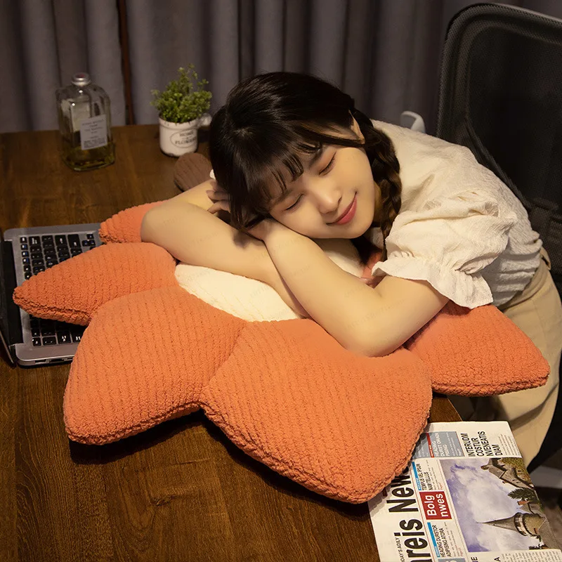 

85CM Maple Leaf Throw Flower Pillow Bedside Petals Bed Bay Window Decorative Ornament