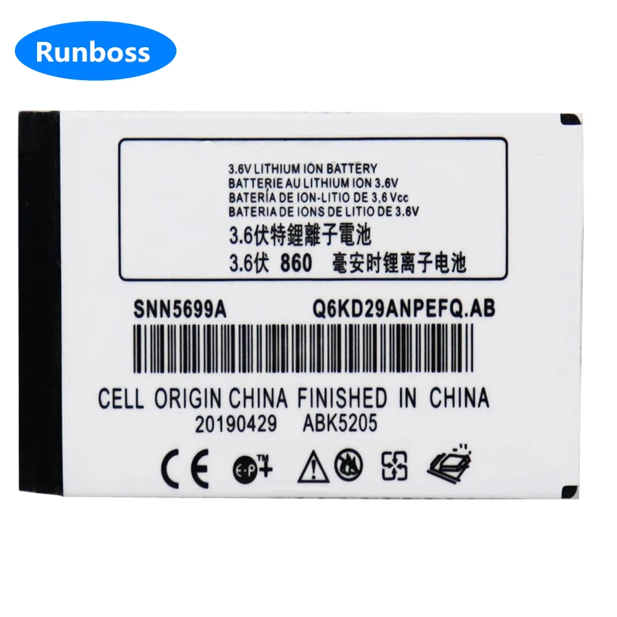 New Original 860mAh SNN5699A Battery For Motorola Moto C150 E398 ROKR E1 ROKR E3 V810 Phone