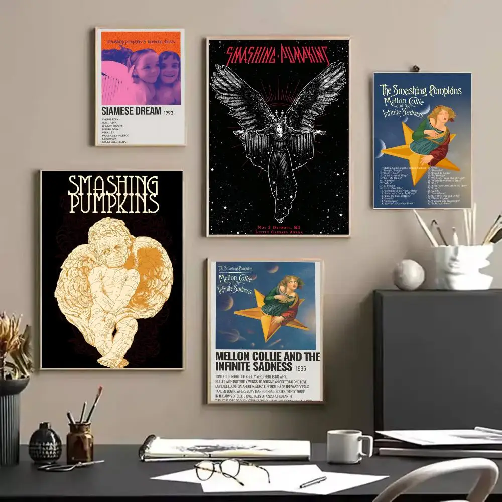 

Rock The S-Smashing PumpkinsS Band HD Canvas Waterproof Wall Art Decoration Suitable For Home Office Living Room Bedroom Gift