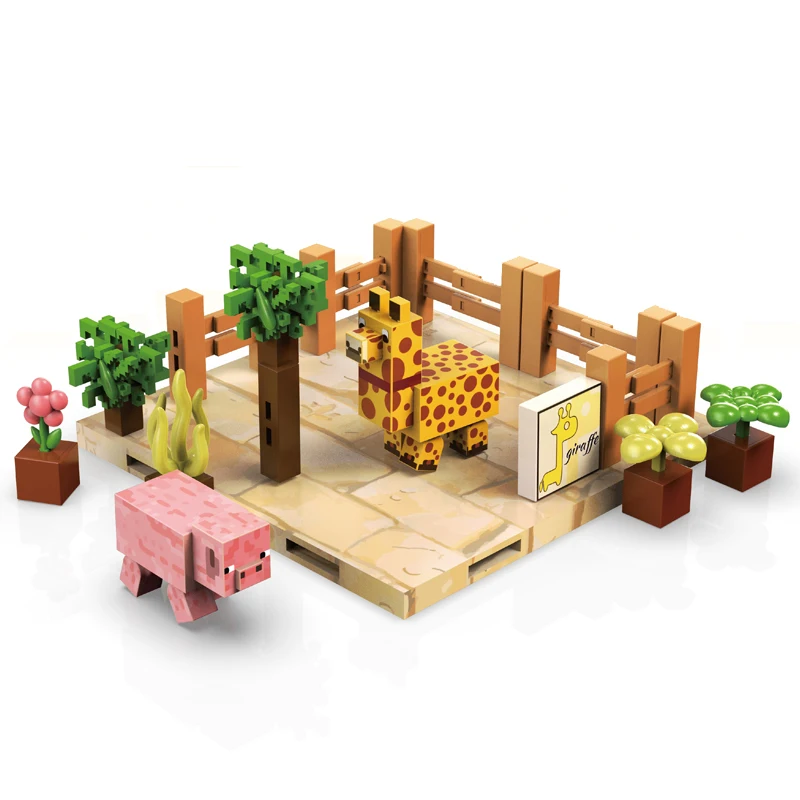 STEM Toys Mine World Magnet Cube Building Sets Magnetic DIY Building Blocks Christmas Creative Gifts for Kids Children Ornament