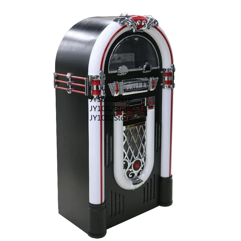 

Full Size Big Retro with LED Colorful Light CD BT Turntable Player Music Combo Digital Jukebox