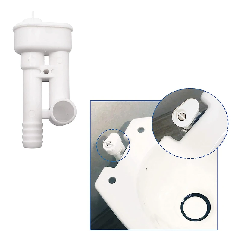 385316906 Vacuum Breaker Toilet Water Valve Kit Without Hand Sprayer Hook Up, For Dometic, Vacuflush, Traveler Toilets